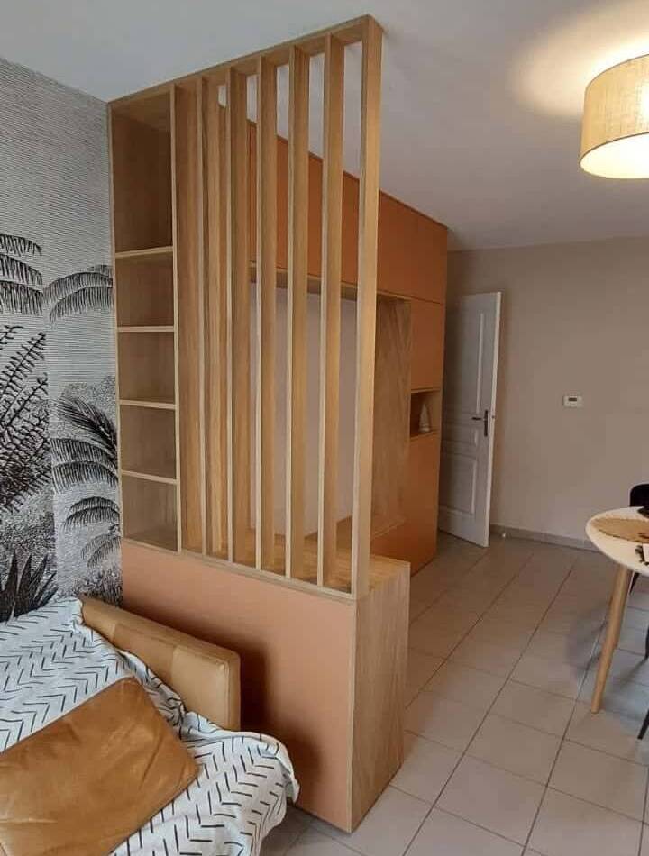Meuble entrée et claustra